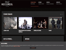Tablet Screenshot of pazrecords.com